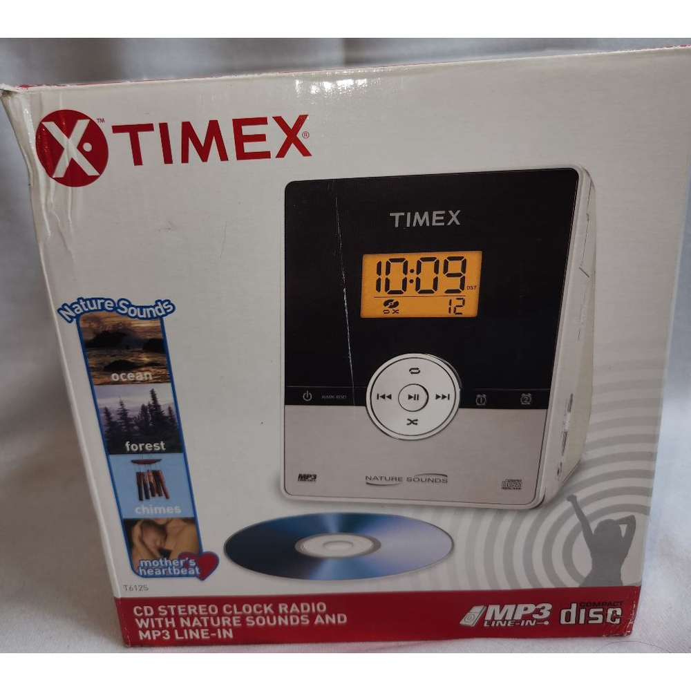 NWOT | Timex Clock | CD | Radio | MP3 | Nature sounds